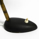 Pair of small 1950s metal table lamps with goosenecks by Gebrüder Cosack