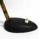 Pair of small 1950s metal table lamps with goosenecks by Gebrüder Cosack