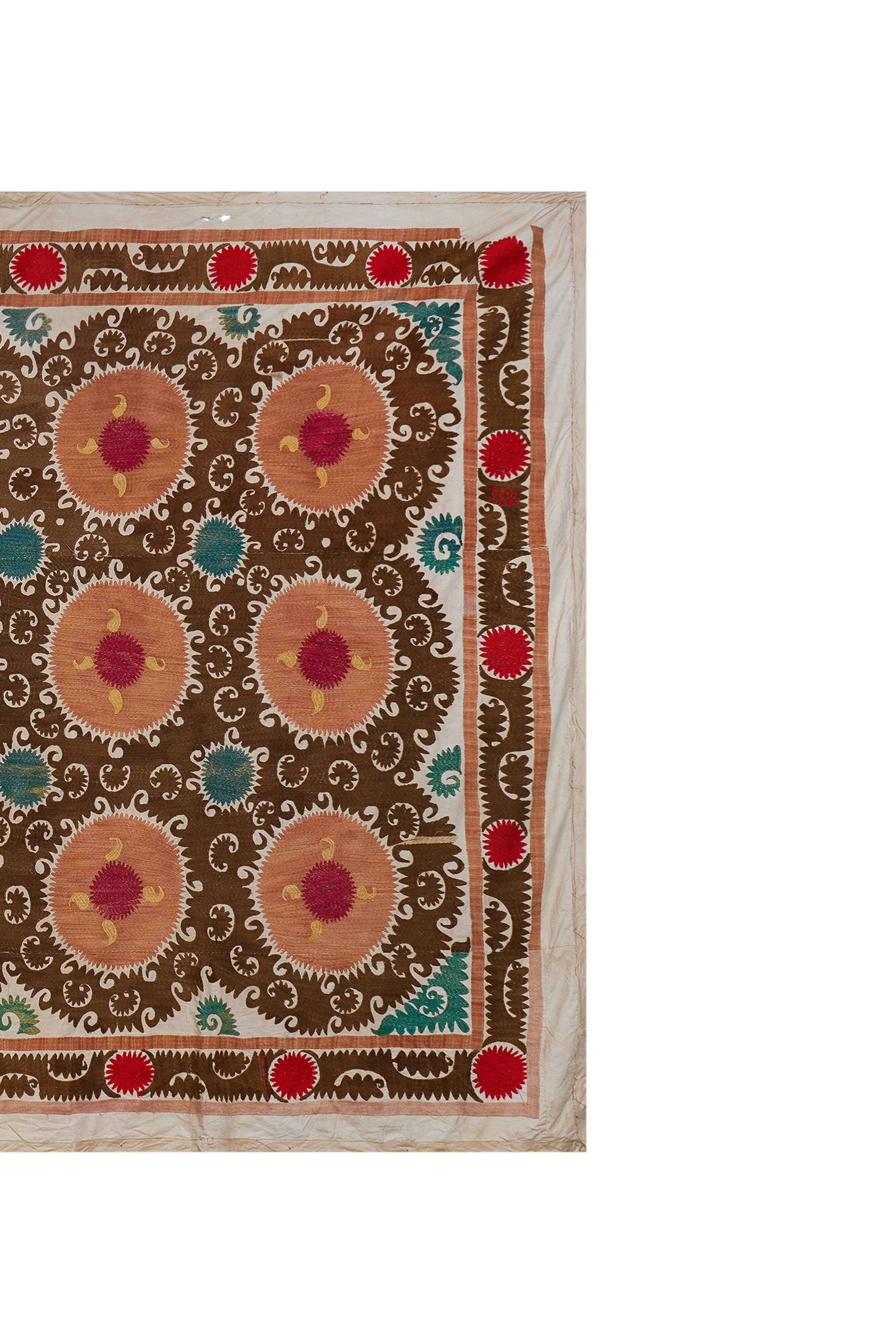 Hand-knotted rug, vintage Turkish rug 228x355 cm