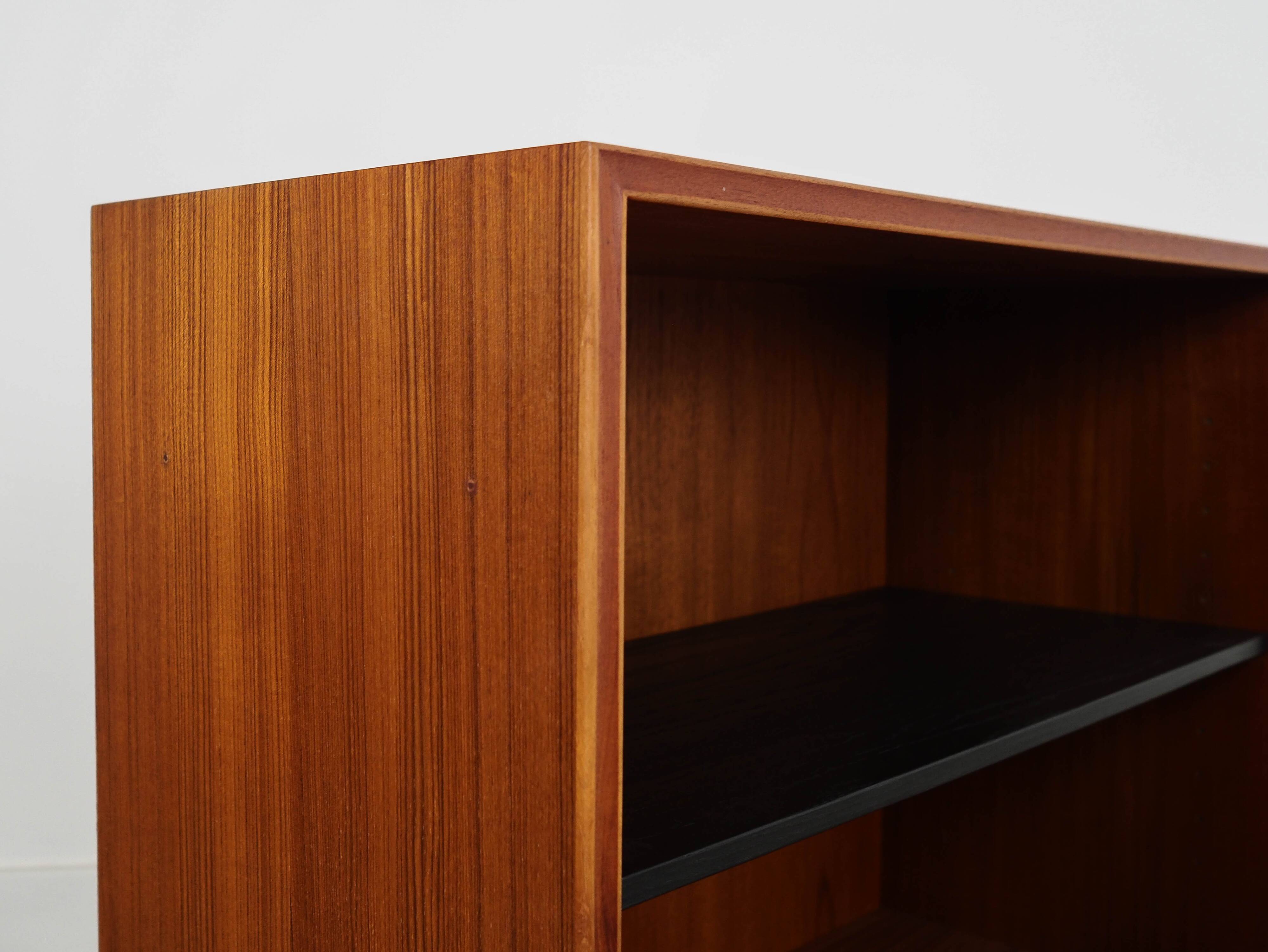 Teak bookcase, Danish design, 1970s, production: Denmark