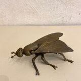 Gold metal ashtray fly