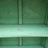 Old Art Deco glazed bookcase in Burmese teak