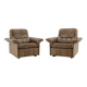 1970s Pair of Exclusive De sede Buffalo Leather Armchairs, Switzerland