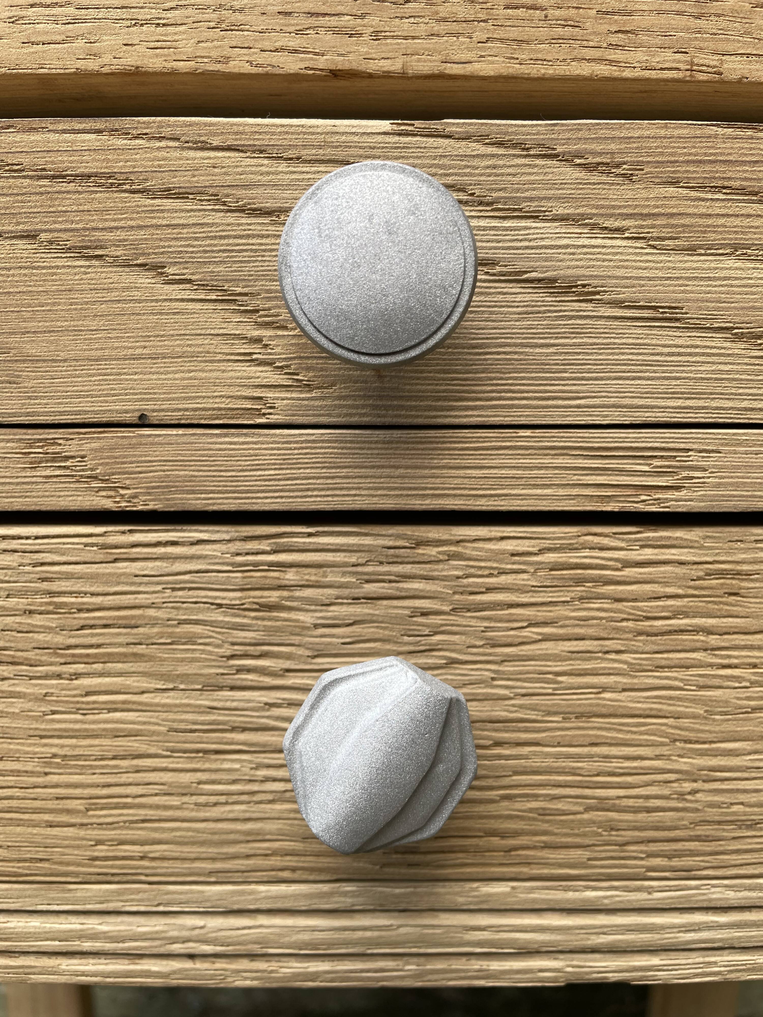 Worker in sandblasted solid oak, circa 1940