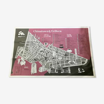Illustration Map's Chinatown New York