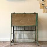 Storage cabinet in water green metal