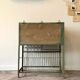 Storage cabinet in water green metal