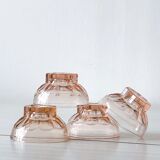 Set of 4 small versatile cups - Ideal for ice cream, liqueur and desserts - old pink