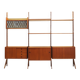 Teak system bookcase, Norwegian design, 1960s, production: Blindheim Mobelf
