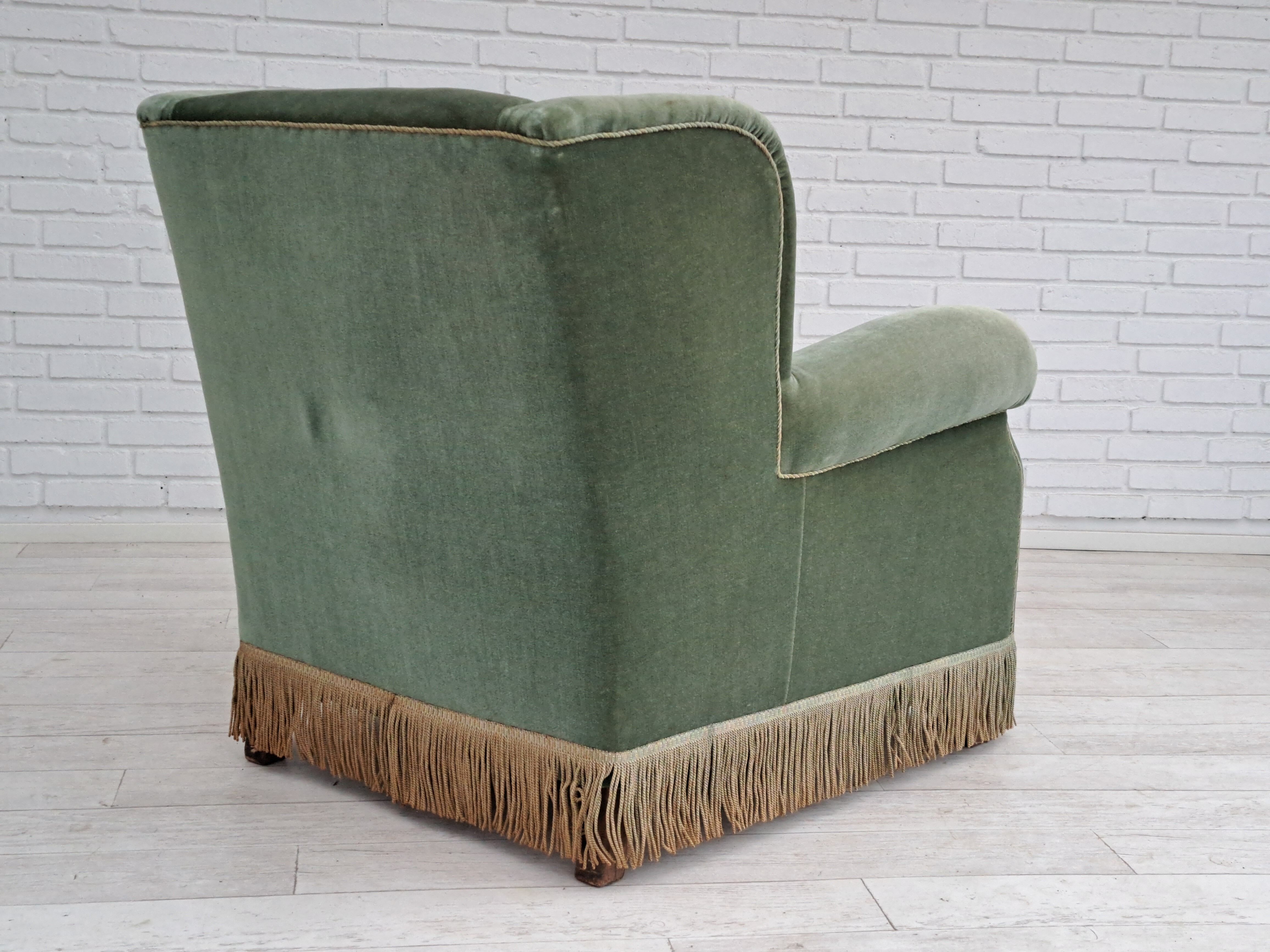 60s, Danish design by Fritz Hansen lounge chair, original condition