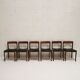 Ensemble de 6 chaises italiennes en palissandre, gessef, 1960