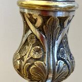 Ancienne paire de bougeoirs chandeliers flambeaux époque Louis Philippe argent