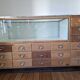 Old workshop furniture (hardware) with drawers from the early 20th century.