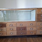 Old workshop furniture (hardware) with drawers from the early 20th century.