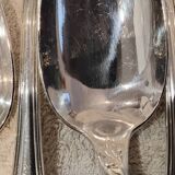 12 silver-plated dessert forks by Christofle Marly, 18.8cm
