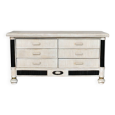 A 6-drawer chest of drawers, France, 1980s.