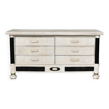 A 6-drawer chest of drawers, France, 1980s.