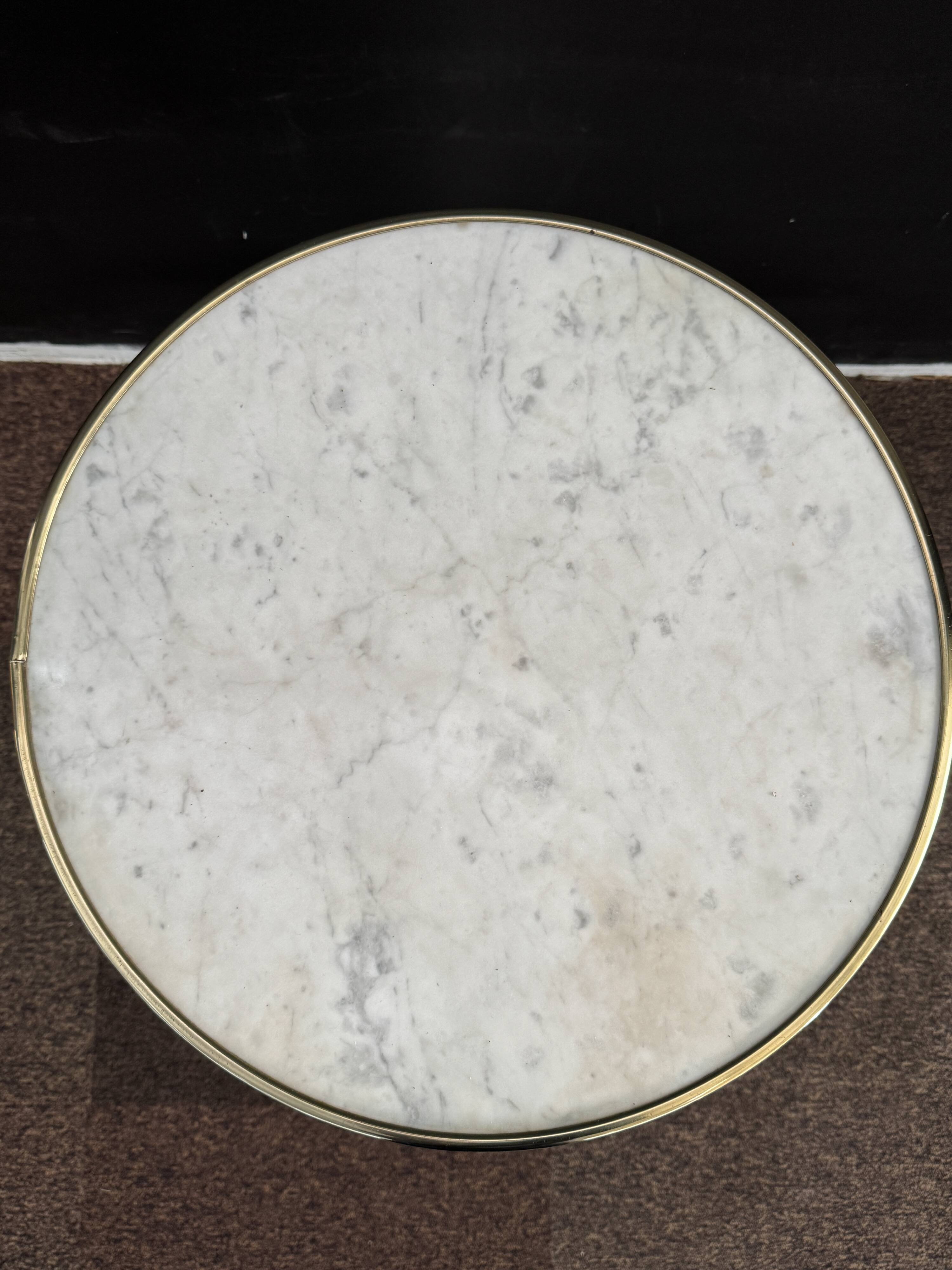 1930s marble bistro table
