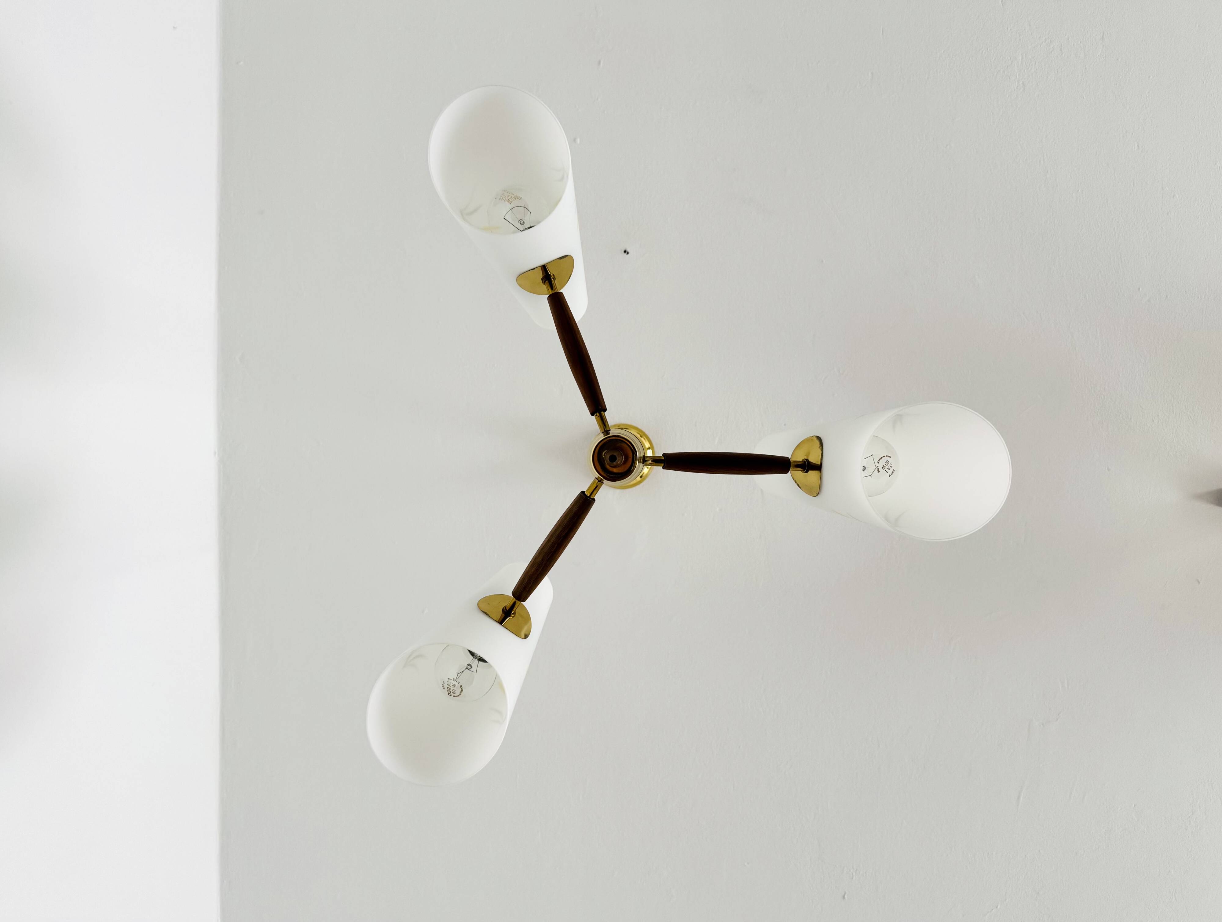 Brass Chandelier by Rupert Nikoll