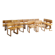 Danish Mid Century Wooden Dining Chairs by Børge Mogensen, 1960s