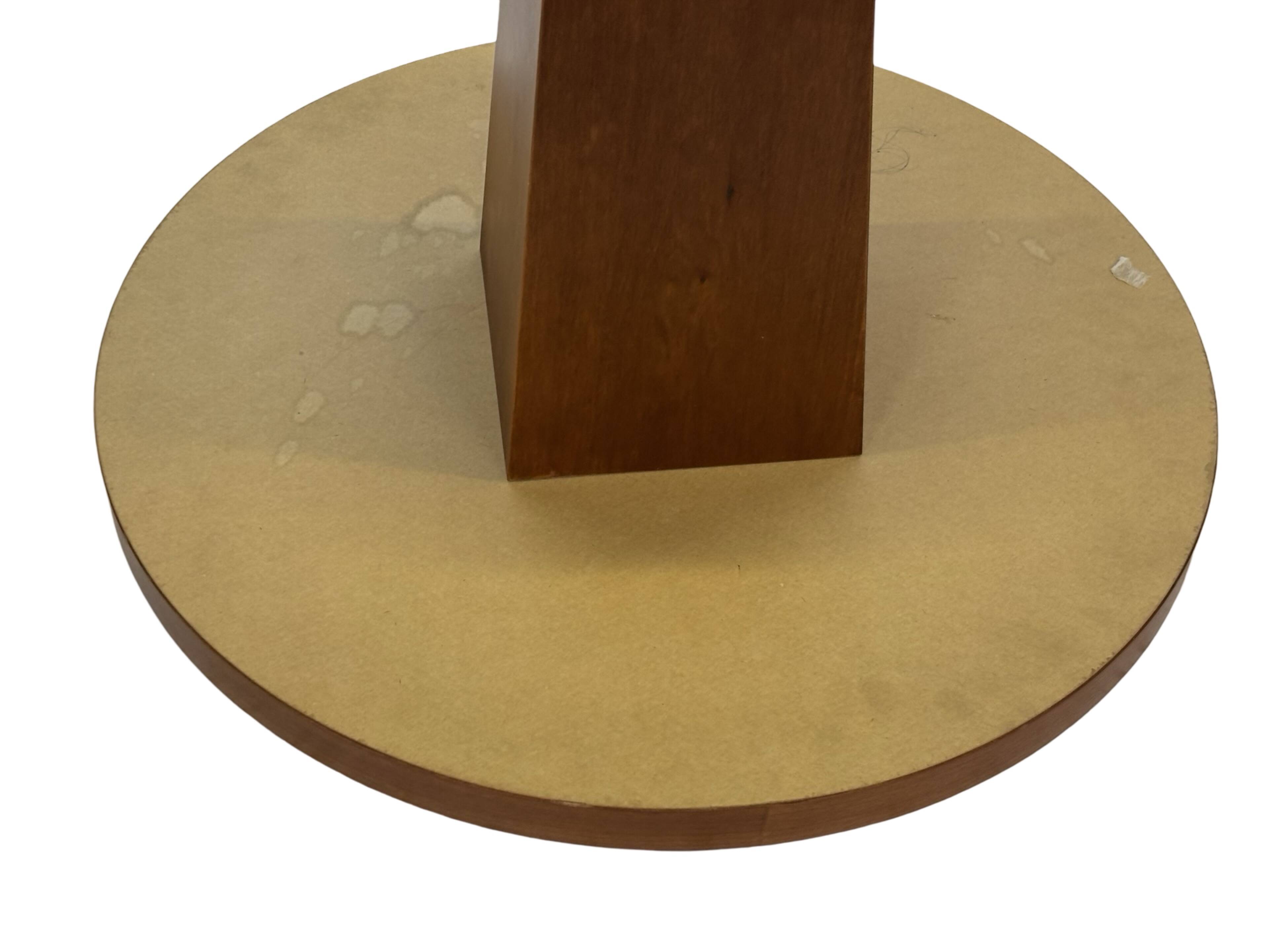 Vintage side table art deco style 80s wood minimalist design