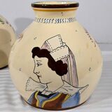 Pair of Earthenware Vases, Henriot Quimper – Mid 20th Century