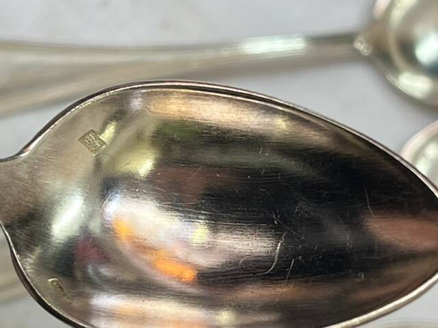 12 silver-plated teaspoons