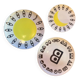 Glodande trio of plates by Beirendonck for Ikea