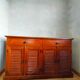 Wooden buffet with shutter doors – Colonial and chic country style
