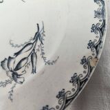 Art Nouveau dessert plate Terre de Fer U&C Sarreguemines model Véga