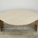 Coffee table in Italian travertine years 70
