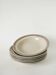Set of 6 deep plates in stoneware, Beige and Ochre, 1970.