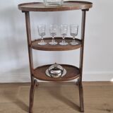 Antique walnut pedestal table furniture