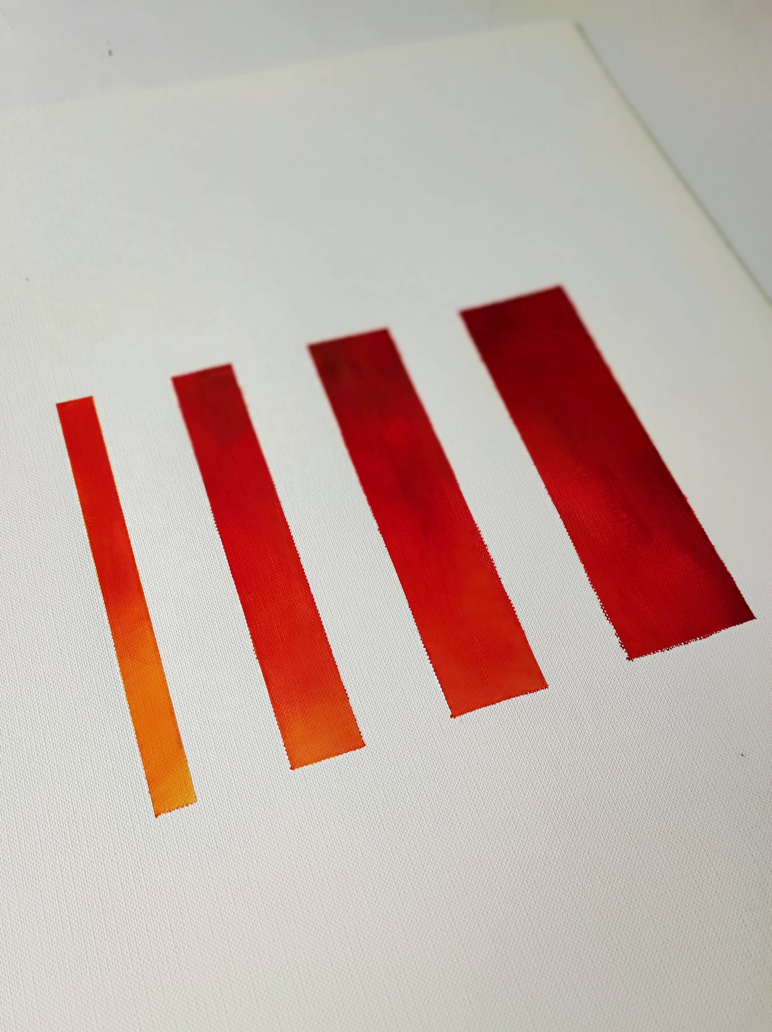 Minimalist geometric painting