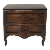 Meuble de maitrise en chêne sculpté Commode scriban XVIII siècle