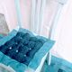 Patinated old blue bistro chair