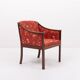 Fauteuil élégant moderne danois par Ole Wanscher pour P. Jeppensen, années 1960