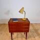 Danish teak bedside table with three drawers, 1960s.