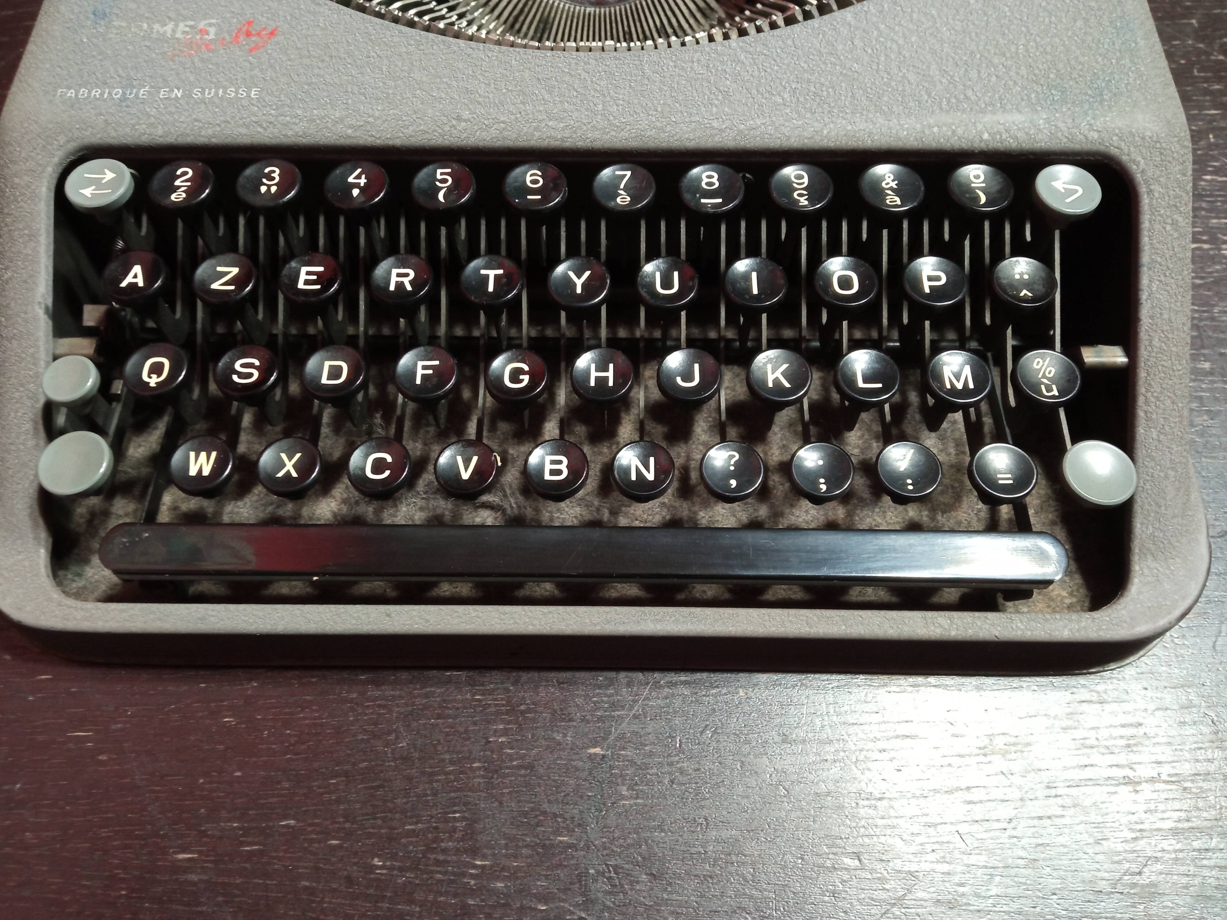 Typewriter Hermes baby maillard sa yverdon made in switzerland