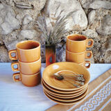 Set of 6 tea cups / glazed ceramic coffee