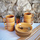 Set of 6 tea cups / glazed ceramic coffee