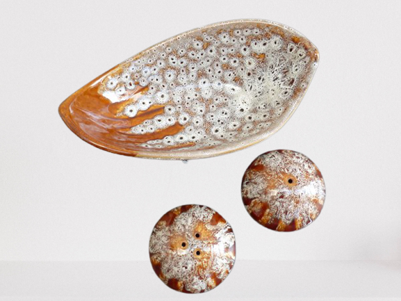 Vintage Vallauris salt and pepper set