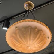 Swedish Grace classic pendant, model "10073" Havanna Glass by Böhlmarks 1920/30s