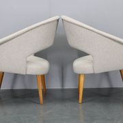 1960s Pair of Restored Shell Chairs, Czechoslovakia