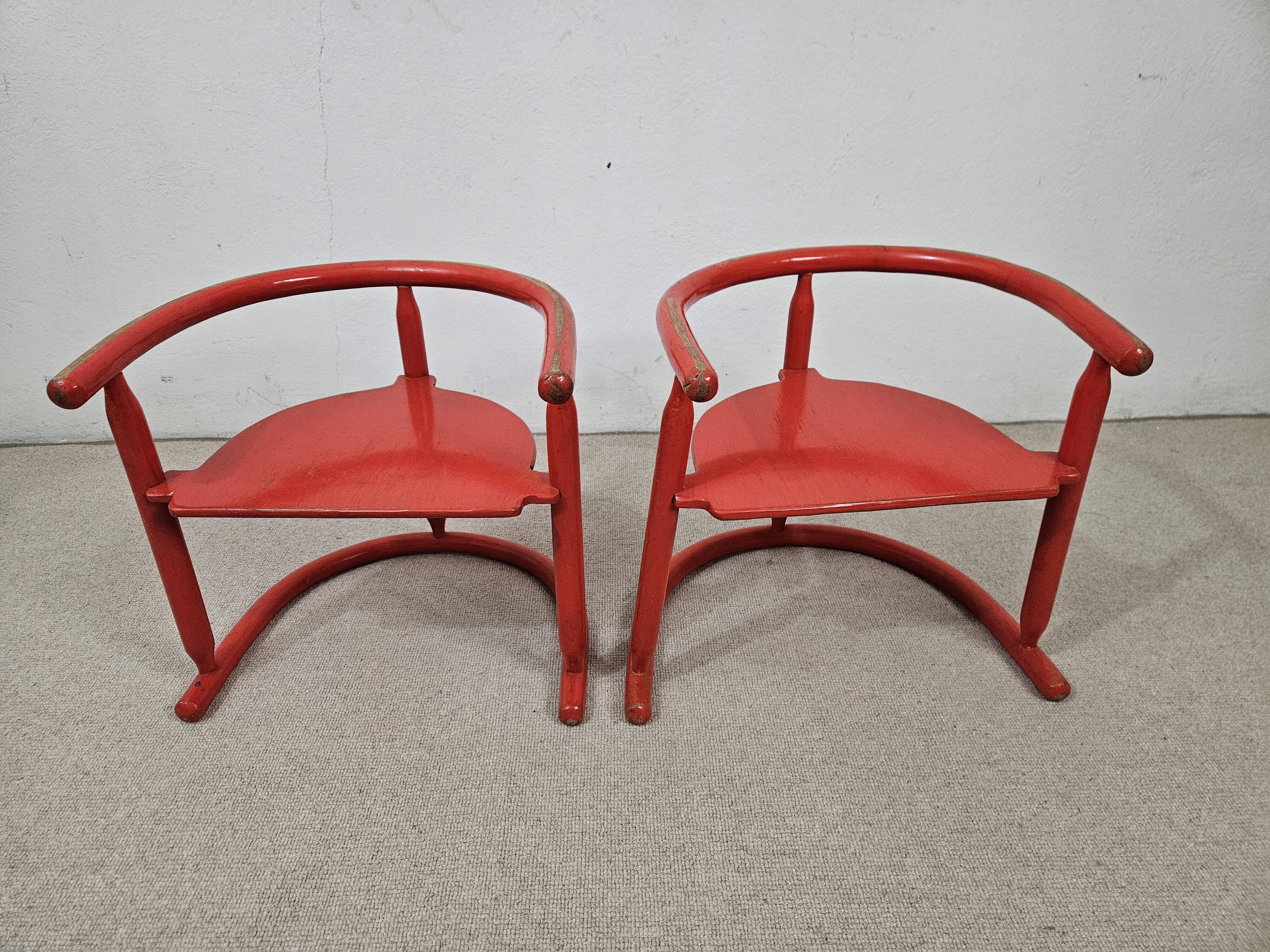 Pair of Karin Mobring children's chairs - Vintage Ikea chair