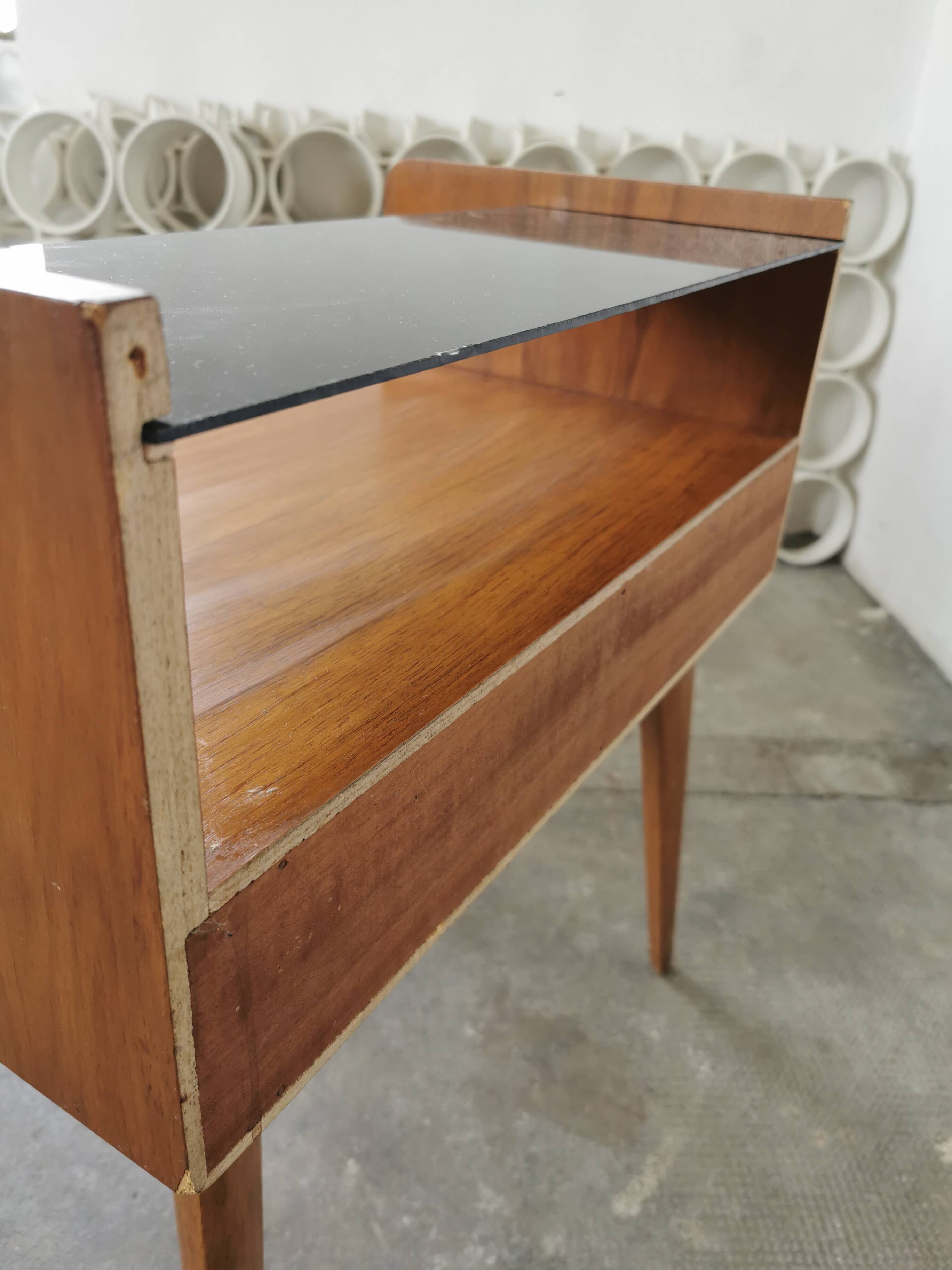 Bedside table, vintage side table 1960