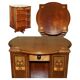Table-Bibliothèque Art Nouveau Antique Tournante Style Liberty