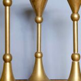 Set of 4 massive brass candlestick vintage