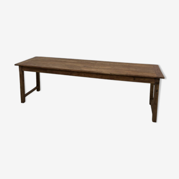 Late 19th century farm table in solid cherry