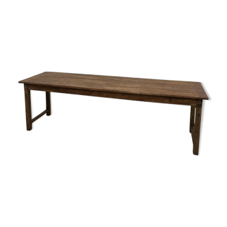 Late 19th century farm table in solid cherry